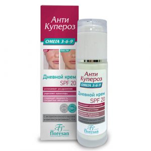 Dnevna krema za lice Anti kuperoz SPF-20, formula 180